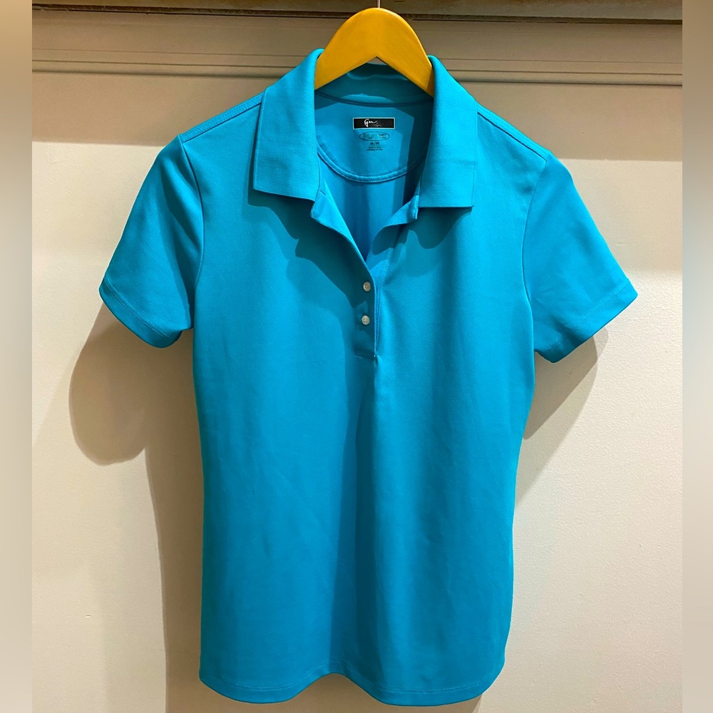Ocean Blue Greg Norman Short Sleeve Women’s Size Medium Polo